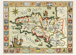 Carte du duch de Bretagne en 1513