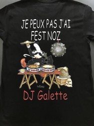 Tee shirt dj galettes