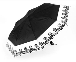 Parapluie pliant décor triskel