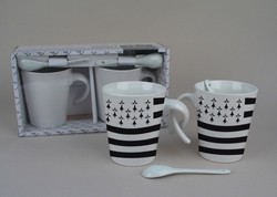 COUPLE MUGS DRAPEAU BRETON